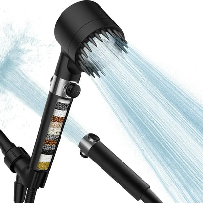Filtered Shower Head - High-Pressure Micro Nozzle System For Cleaner, Stronger Daily Showers