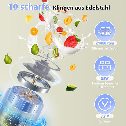 Fresh Smoothies Anywhere: Ultra-Powerful Portable Blender