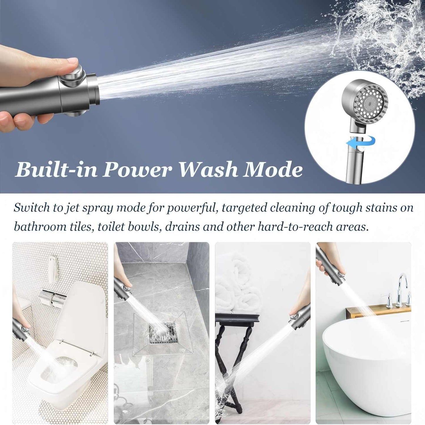 Filtered Shower Head - High-Pressure Micro Nozzle System For Cleaner, Stronger Daily Showers