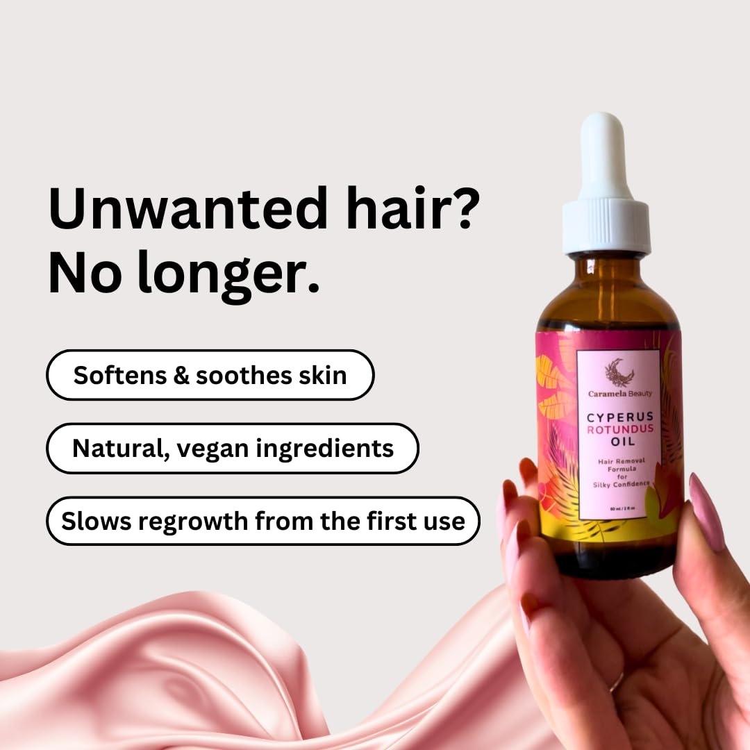 Cyperus Rotundus Hair Reduction Oil – Post-Shaving Skin Smoothing Botanical Formula