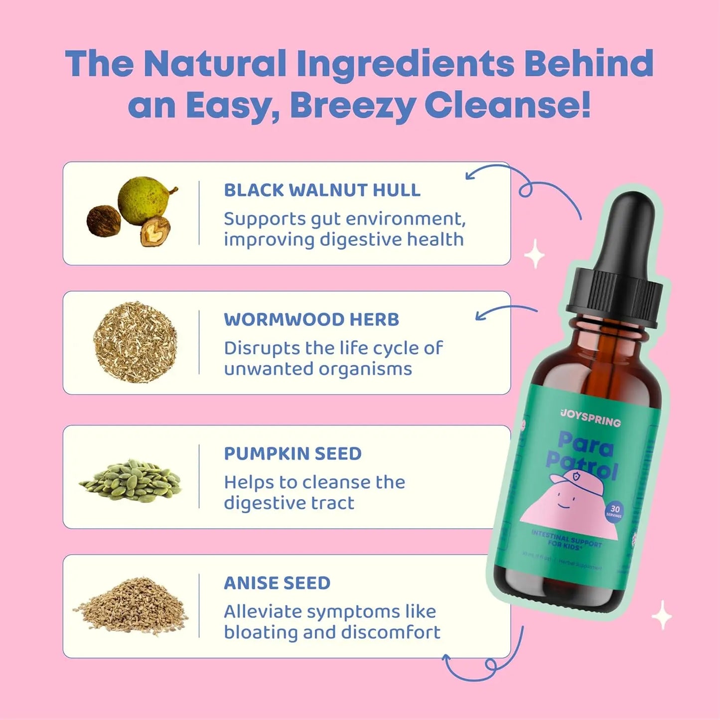 ParaPatrol Kids’ Herbal Blend - Feel Lighter Every Day With This Plant-Based Liquid Gut Cleanse